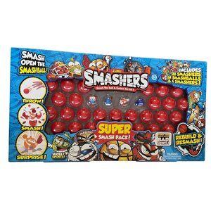 Zuru Smashers Super Smash Pack 30 Smashers Series 1 Sports New Sealed Box 2018